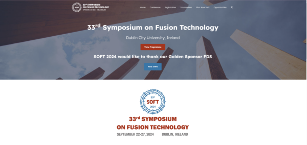 （POSTER PRESENTATION）SOFT 2024 (the 33rd Symposium on Fusion Technology)　ポスター発表